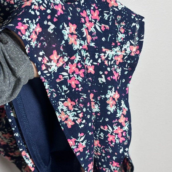 Candie’s Women Summer Romper Blue Floral size 5 - Picture 5 of 7